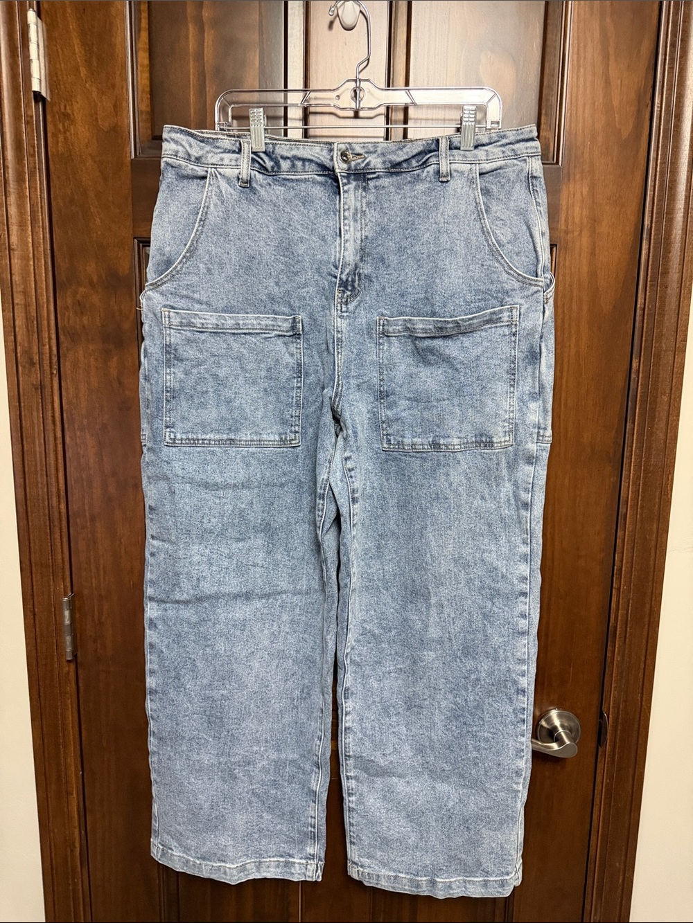 Wide Leg Light Wash Jeans - special A